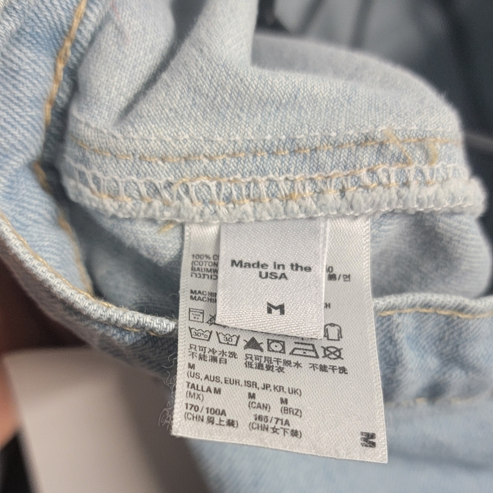 American Apparel Light-Wash Denim Skirt - Size M, NWT - Classic Casual Style - Picture 4 of 6